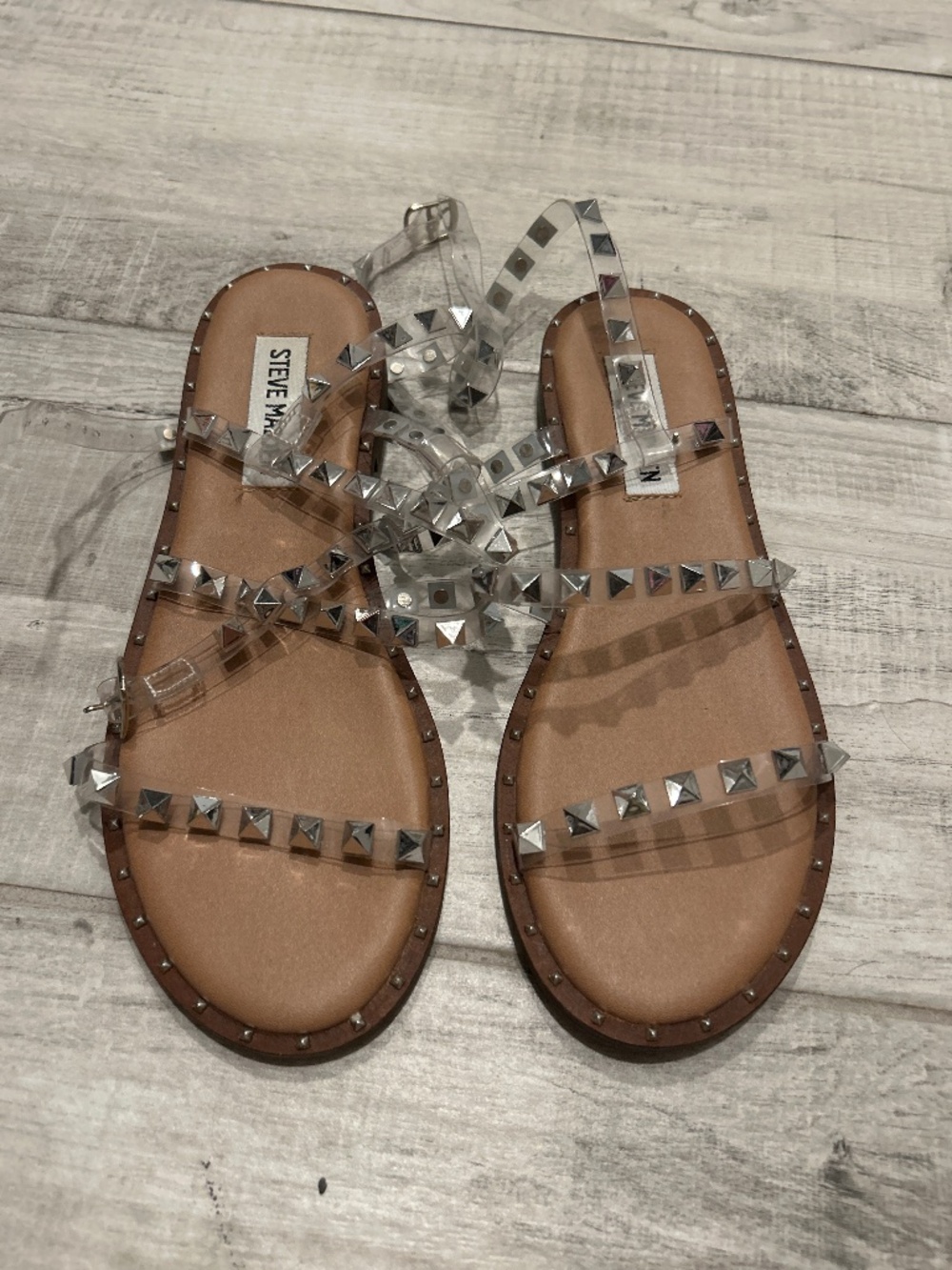 Clear Steve Madden sandals